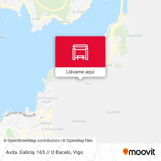 Mapa Avda. Galicia, 165 // O Bacelo
