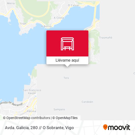 Mapa Avda. Galicia, 280 // O Sobrante