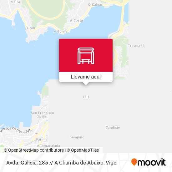 Mapa Avda. Galicia, 285 // A Chumba de Abaixo