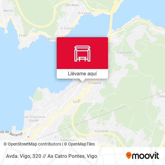 Mapa Avda. Vigo, 320 // As Catro Pontes