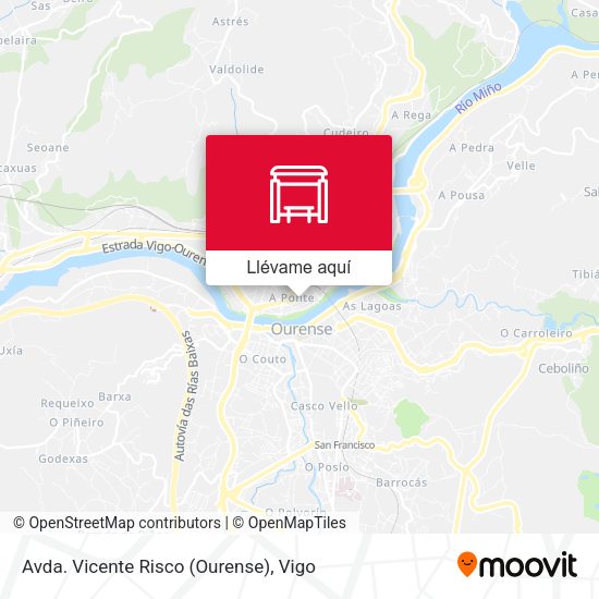 Mapa Avda. Vicente Risco (Ourense)