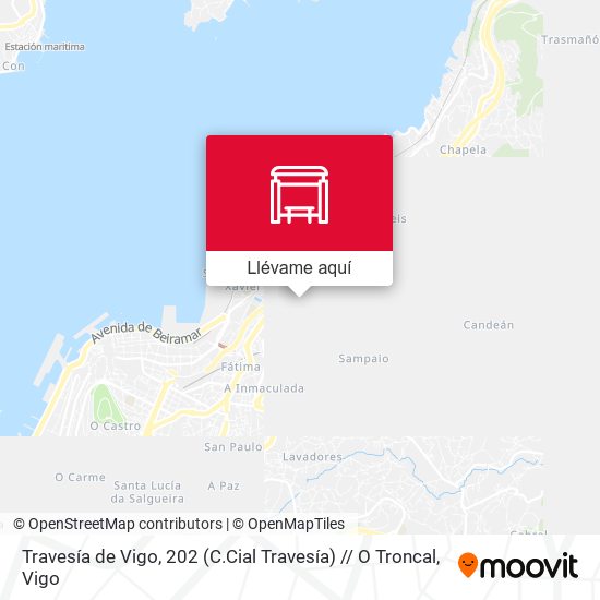 Mapa Travesía de Vigo, 202 (C.Cial Travesía) // O Troncal