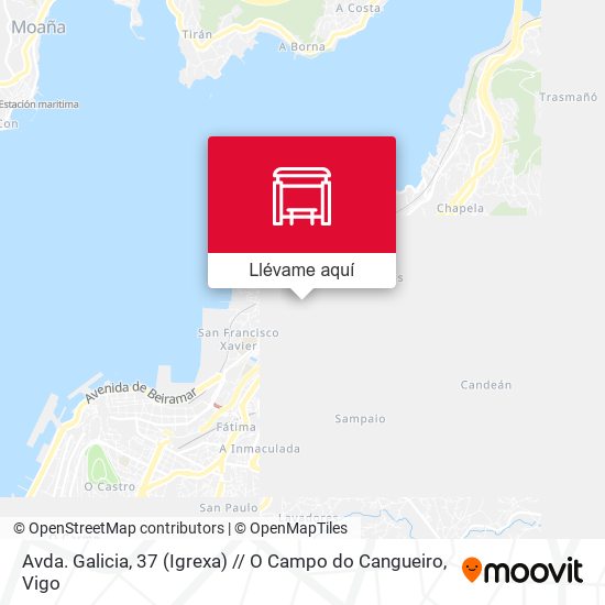 Mapa Avda. Galicia, 37 (Igrexa) // O Campo do Cangueiro