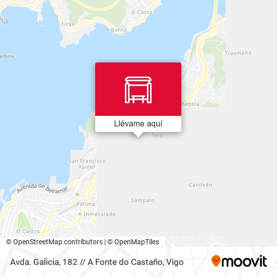 Mapa Avda. Galicia, 182 // A Fonte do Castaño