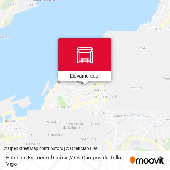 Mapa Estación Ferrocarril Guixar // Os Campos da Tella