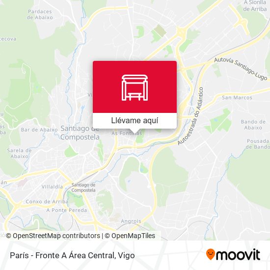 Mapa París - Fronte A Área Central