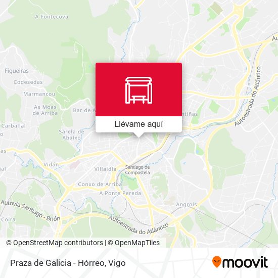 Mapa Praza de Galicia - Hórreo