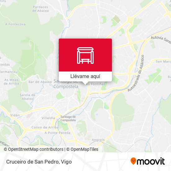 Mapa Cruceiro de San Pedro