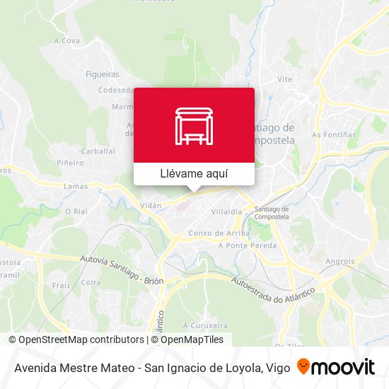 Mapa Avenida Mestre Mateo - San Ignacio de Loyola