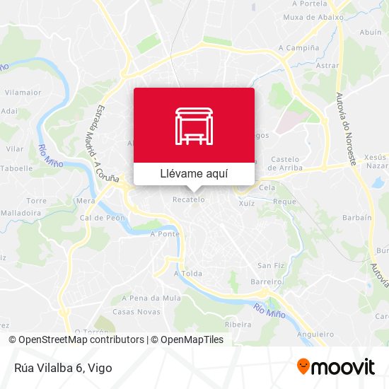 Mapa Rúa Vilalba 6