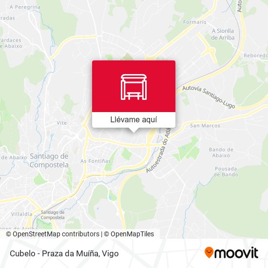 Mapa Cubelo - Praza da Muíña