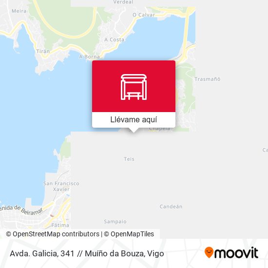 Mapa Avda. Galicia, 341 // Muíño da Bouza