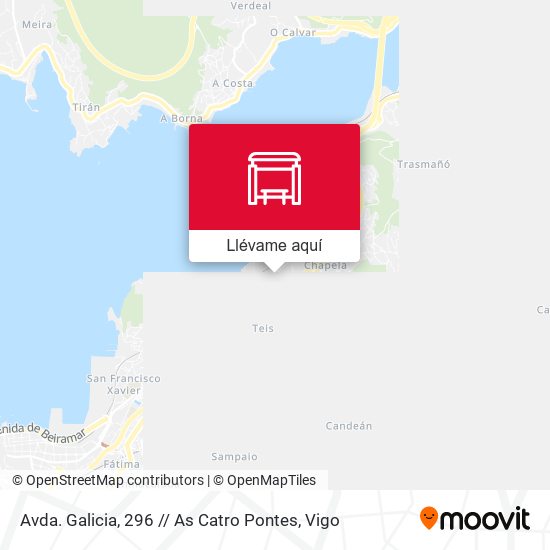 Mapa Avda. Galicia, 296 // As Catro Pontes