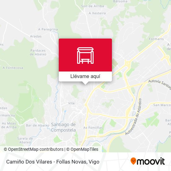 Mapa Camiño Dos Vilares - Follas Novas