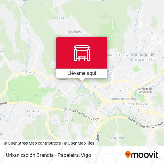 Mapa Urbanización Brandía - Papeleira