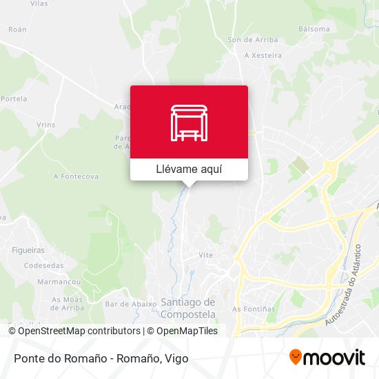 Mapa Ponte do Romaño - Romaño