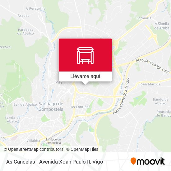 Mapa As Cancelas - Avenida Xoán Paulo II