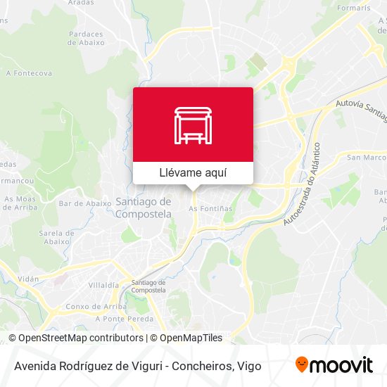 Mapa Avenida Rodríguez de Viguri - Concheiros
