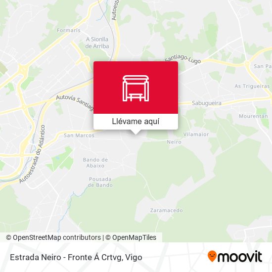 Mapa Estrada Neiro - Fronte Á Crtvg