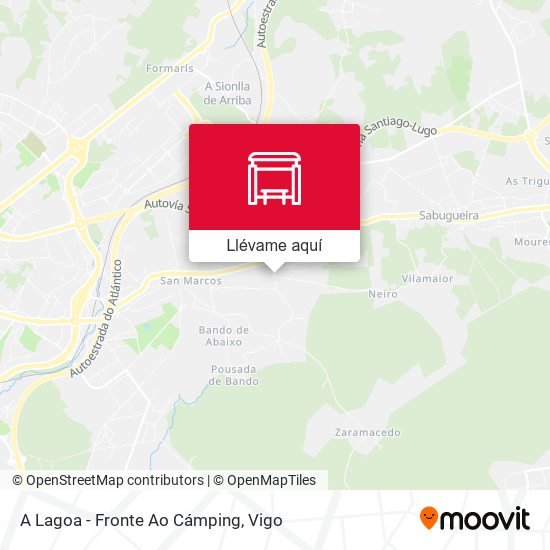 Mapa A Lagoa - Fronte Ao Cámping