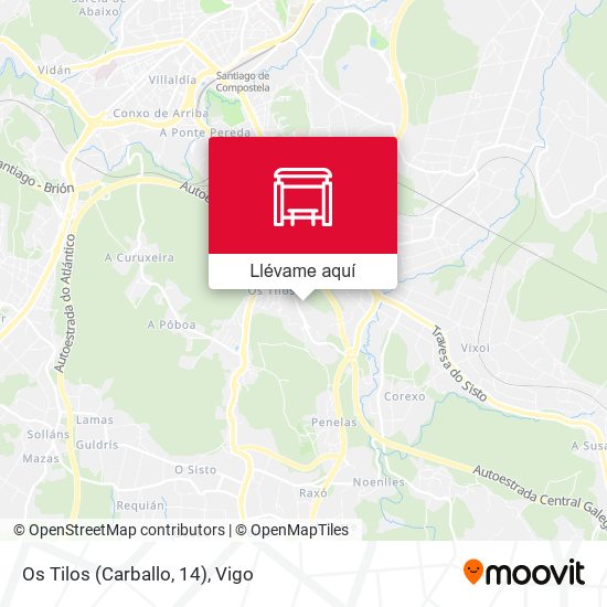 Mapa Os Tilos (Carballo, 14)