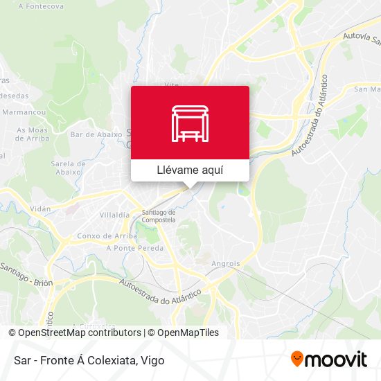 Mapa Sar - Fronte Á Colexiata