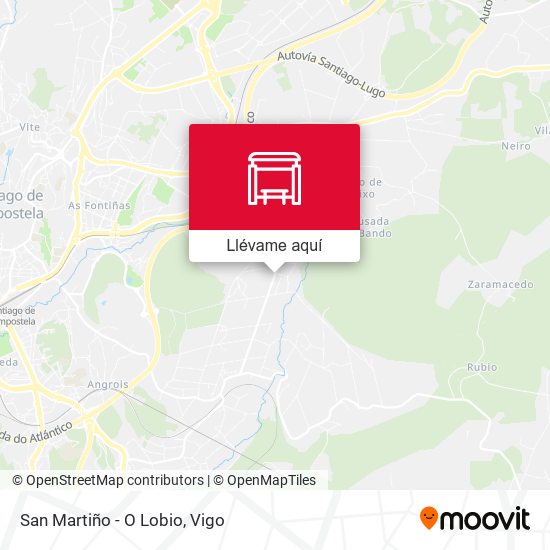 Mapa San Martiño - O Lobio