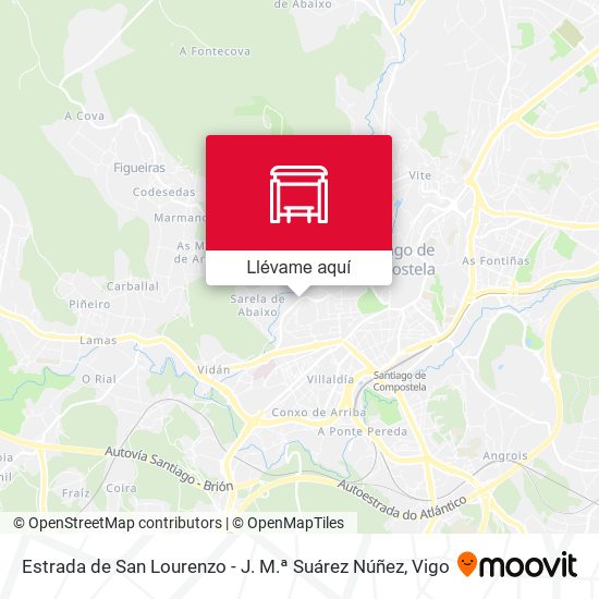 Mapa Estrada de San Lourenzo - J. M.ª Suárez Núñez