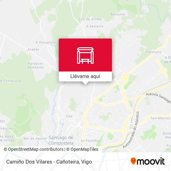 Mapa Camiño Dos Vilares - Cañoteira