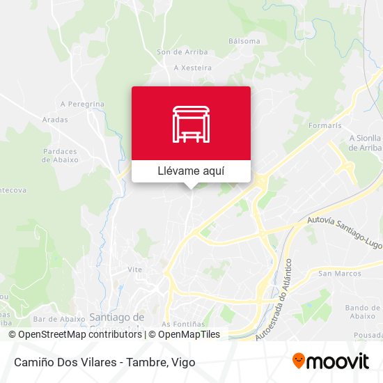 Mapa Camiño Dos Vilares - Tambre