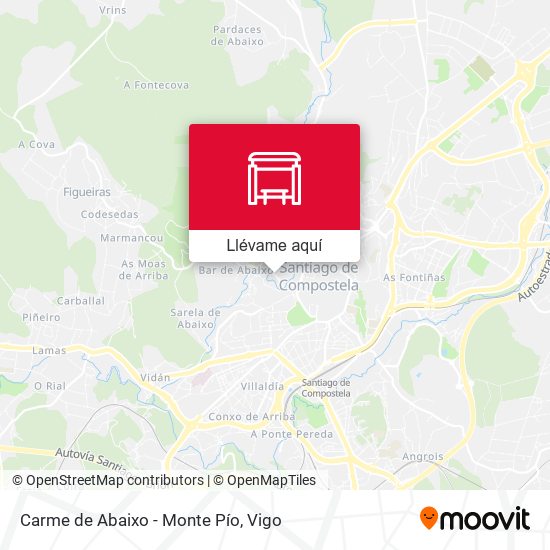 Mapa Carme de Abaixo - Monte Pío