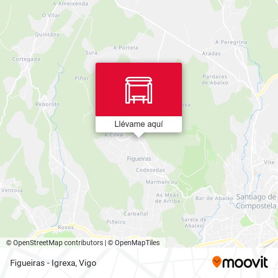Mapa Figueiras - Igrexa