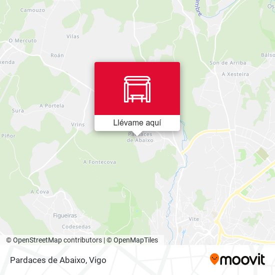 Mapa Pardaces de Abaixo