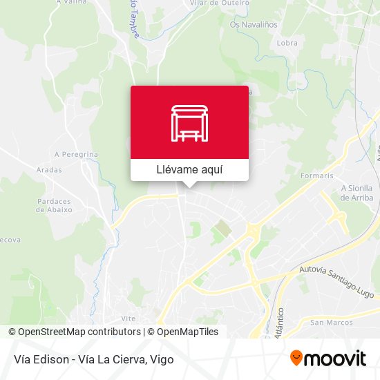 Mapa Vía Edison - Vía La Cierva