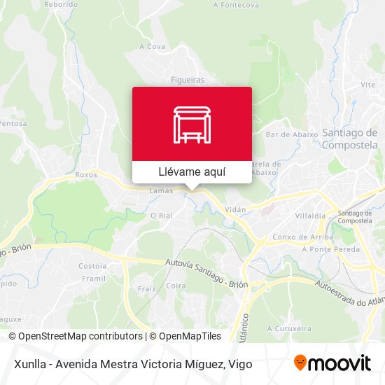 Mapa Xunlla - Avenida Mestra Victoria Míguez