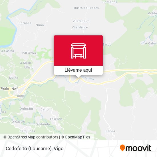 Mapa Cedofeito (Lousame)