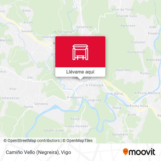 Mapa Camiño Vello (Negreira)