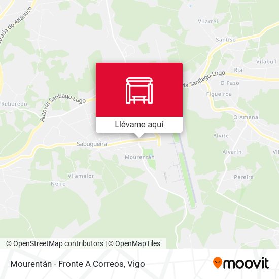 Mapa Mourentán - Fronte A Correos