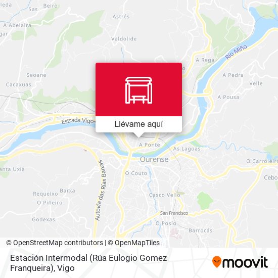 Mapa Estación Intermodal (Rúa Eulogio Gomez Franqueira)