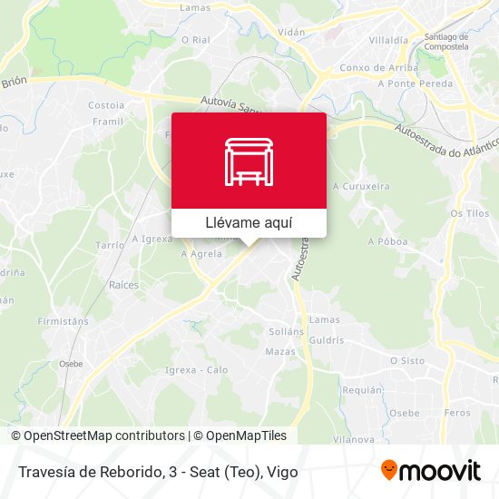 Mapa Travesía de Reborido, 3 - Seat (Teo)