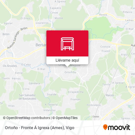 Mapa Ortoño - Fronte Á Igrexa (Ames)