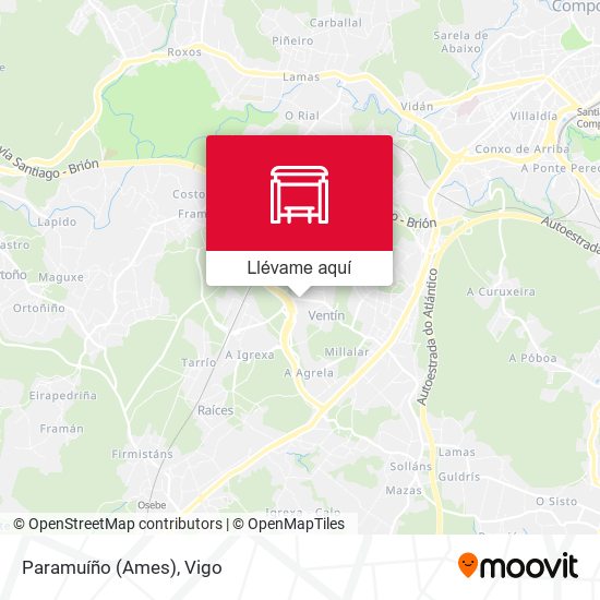 Mapa Paramuíño (Ames)