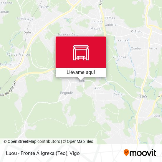 Mapa Luou - Fronte Á Igrexa (Teo)