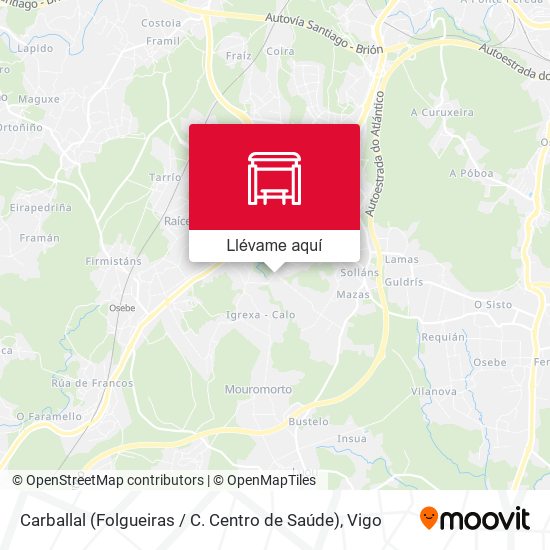Mapa Carballal (Folgueiras / C. Centro de Saúde)
