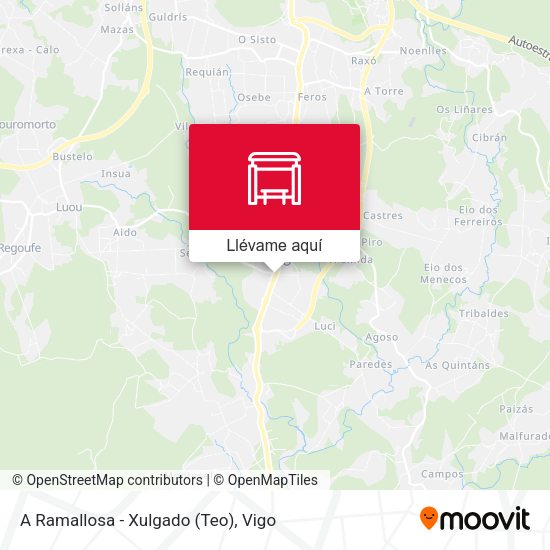 Mapa A Ramallosa - Xulgado (Teo)