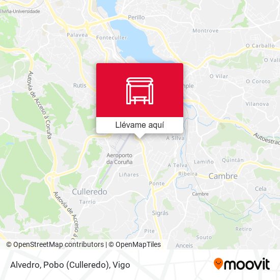 Mapa Alvedro, Pobo (Culleredo)