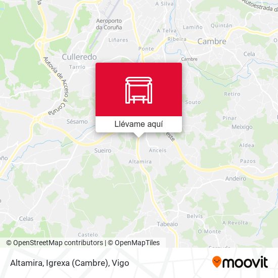 Mapa Altamira, Igrexa (Cambre)