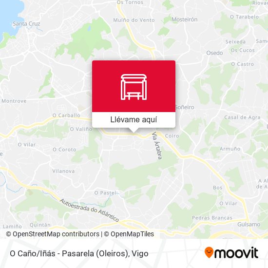 Mapa O Caño / Iñás - Pasarela (Oleiros)