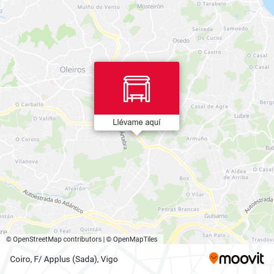 Mapa Coiro, F/ Applus (Sada)