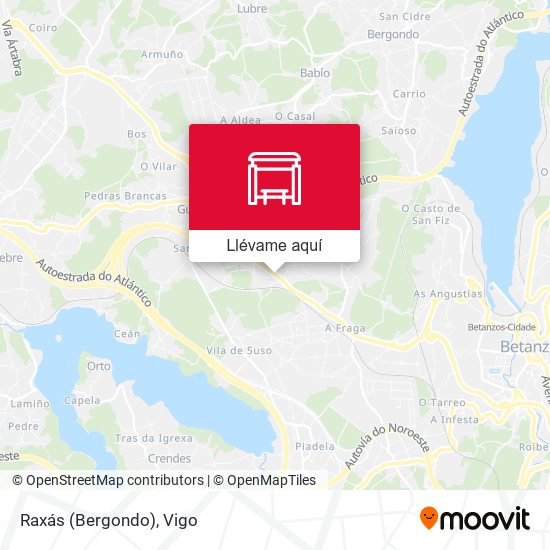 Mapa Raxás (Bergondo)